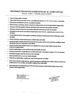 Teknik şartname