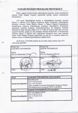 Bartın &Uuml;niversitesi - Karab&uuml;k &Uuml;niversitesi