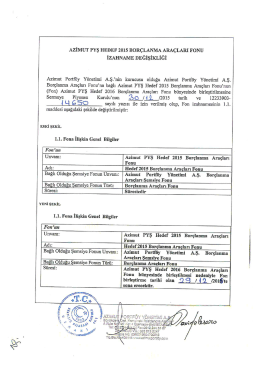 izahname değişikliği