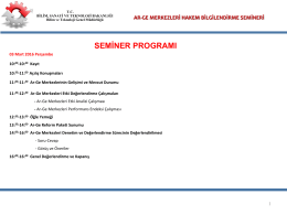 seminer programı