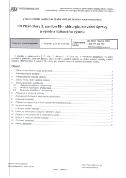 FN Plzeň Bory 2, pavilon 59 - chirurgie, stavebn&iacute; &uacute;pravy