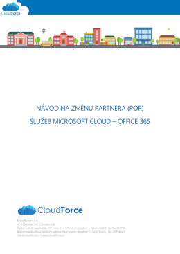 Přidat CloudForce jako partnera Office 365