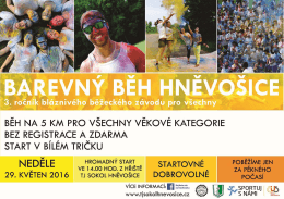 BĚH NA 5 KM PRO VŠECHNY VĚKOVÉ KATEGORIE BEZ
