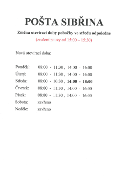 POŠTA SIBŘINA