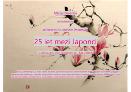 Beseda s Lubošem Pokorným "25 let mezi Japonci"