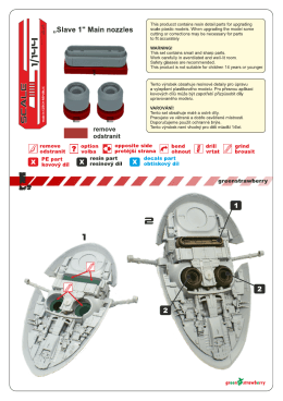 navod Slave thrusters.cdr