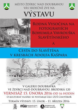 Rodná Vysočina na fotografiích Bohumila Vavrouška