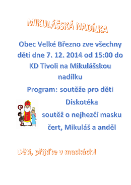 Více informací v příloze