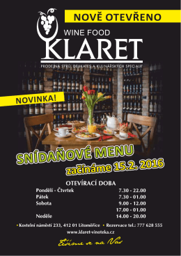 Bez n&aacute;zvu - 1 - Klaret vinot&eacute;ka Litoměřice