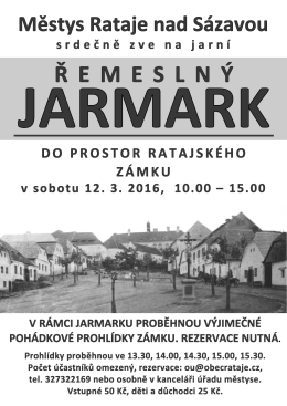 2016_jarn&iacute; jarmark - Městys Rataje nad S&aacute;zavou