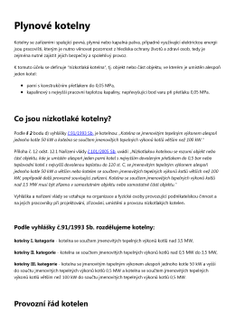 Plynov&eacute; kotelny - Michal Balcar