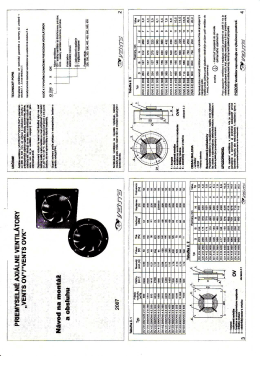 Návod k obsluze - Ventilatory