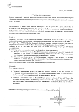 pytania &mdash; odpowiedzi nr 4 - Centrum Zakup&oacute;w dla Sądownictwa