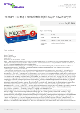 Polocard 150 mg x 60 tabletek dojelitowych