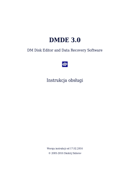 Pomoc DMDE 3.0