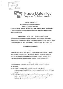 Uchwała nr XI.20.2016 RDWS 20160127