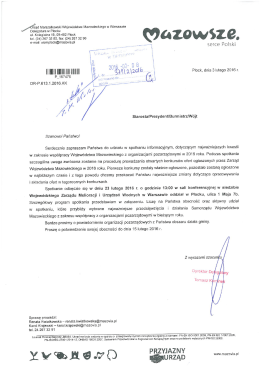 W załączeniu zaproszenie