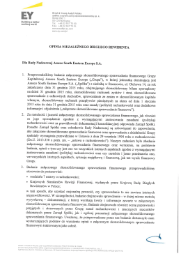 Grupa Asseco SEE - Opinia z badania