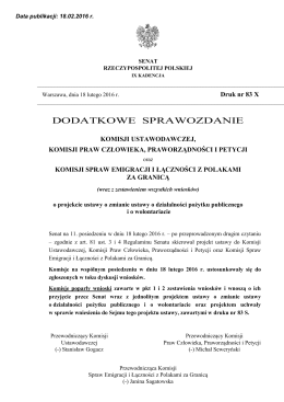 druk nr 83 X - Senat Rzeczypospolitej Polskiej