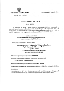 powyżej 18% alkoholu
