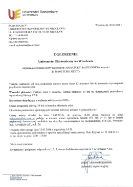 E Uniwersytet Ekonomiczny - Uniwersytet Ekonomiczny we Wrocławiu