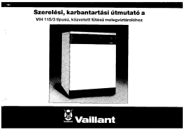Kifutott term&eacute;kek anyagai VIH 115/3 melegv&iacute;z t&aacute;rol&oacute;