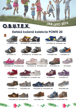 OBUTEX Detská kožená kolekcia PONTE 20