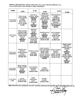 ankara universitesi hukuk fakültesi 2015