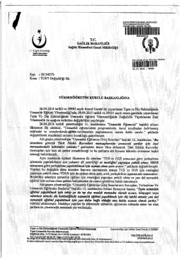 TUEY Değişikliği Hakkında
