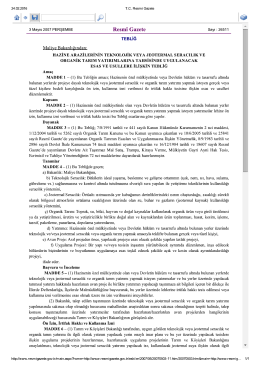 T.C. Resmi Gazete