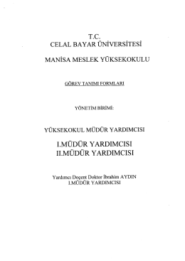 m&uuml;d&uuml;r yardımcısı