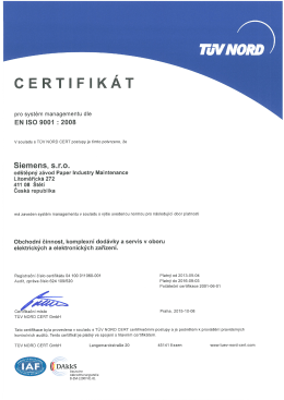 certifikát