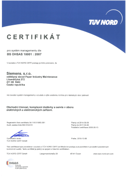 certifikát