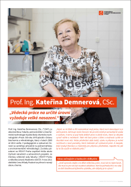 Prof. Ing. Kateřina Demnerová, CSc.