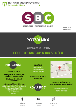 pozvánka - Student Business Club