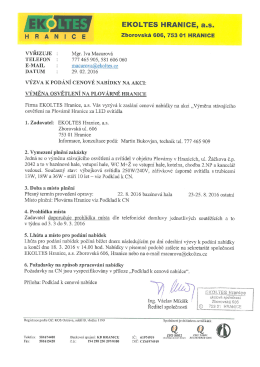 ZDE - EKOLTES Hranice, as
