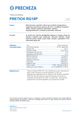 pretiox rg18p - PRECHEZA as