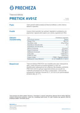 pretiox av01z - PRECHEZA as