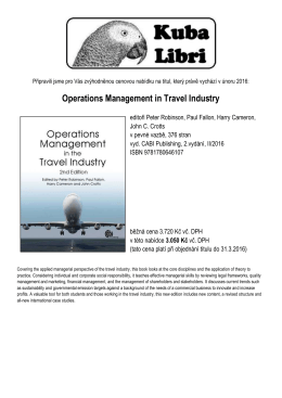 Operations Management in Travel Industry