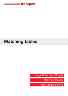 Matching tables