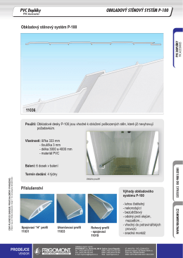 Obkladov&yacute; stěnov&yacute; syst&eacute;m P-100
