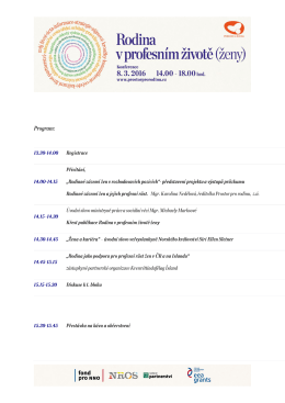 Program konference 8 3 2016 HUB Praha