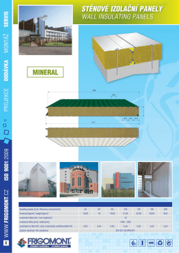 Katalog izolační panely