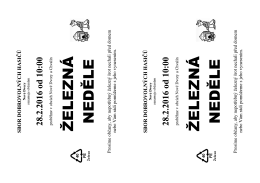 Železná neděle 28.2.2016