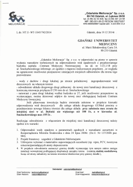 &bdquo;Gdańskie Melioracje&rdquo; Sp. z 0.0.