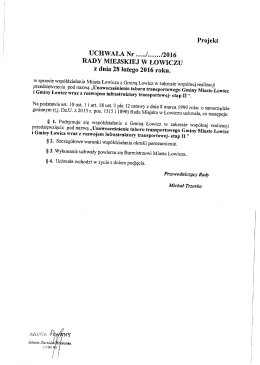 uchwała -unowocześnienie taboru tansportowego