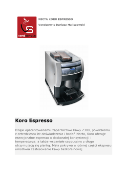 Koro Espresso - Vendserwis.pl