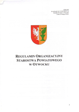 Regulamin Organizacyjny Starostwa Powiatowego w Otwocku
