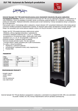 DLF 740 Automat do Świeżych produktów