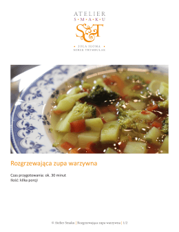 Rozgrzewająca zupa warzywna